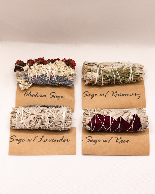 Sage Bundle- Chakra-Lavander-Rosemary-Rose